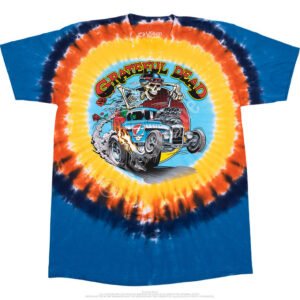 Grateful Dead-Steal Your Hot Rod Tie-Dye T-Shirt