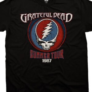 Grateful Dead-Summer 87 Black T-Shirt