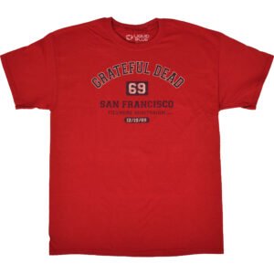 Alternative view of Grateful Dead-San Francisco 69 Red T-Shirt