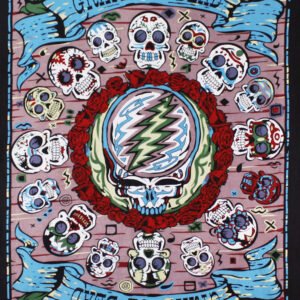 3D Grateful Dead Mexicali Skulls Tapestry