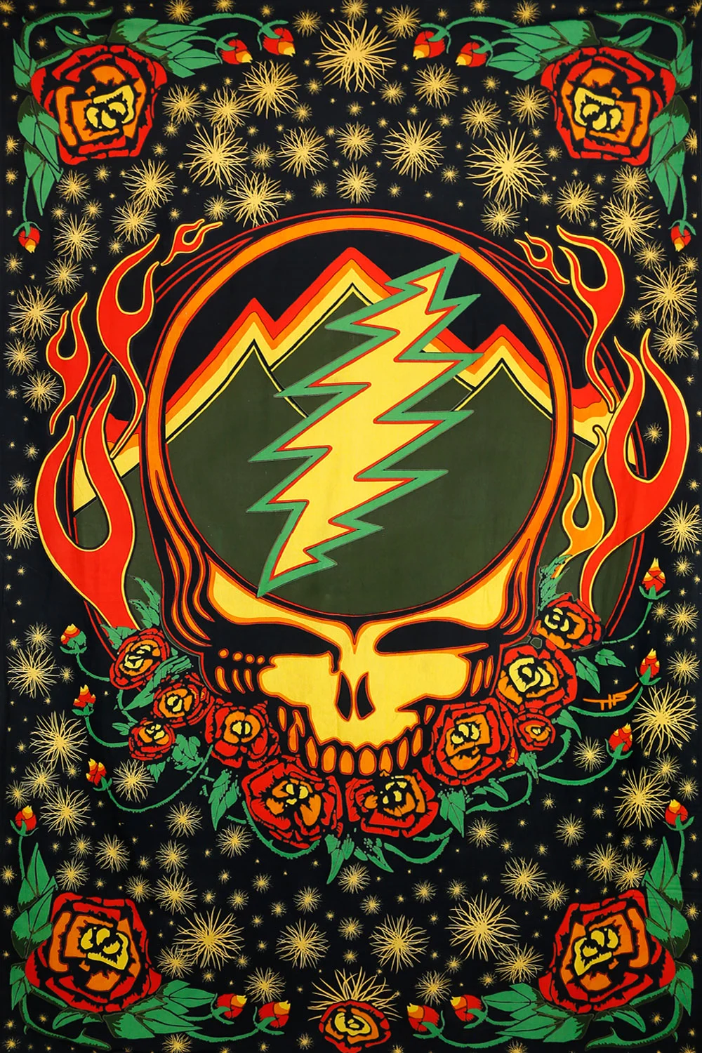 3D Grateful Dead Scarlet Fire SYF Tapestry