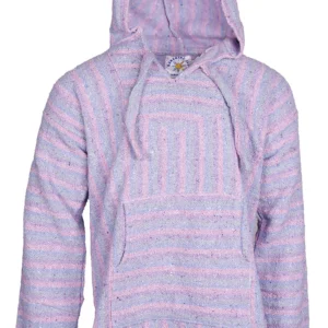 Baja Pull Over Hoodie-Pastel Stripe