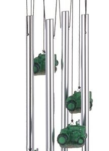Green Tractor Round Top Wind Chime