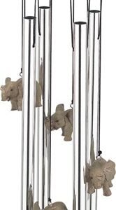Elephant Family Round Top Wind Chime