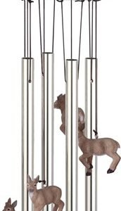Deer with Fawn Round Top Wind Chime