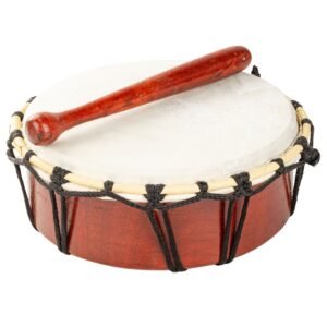 8.5in CEREMONIAL DRUM WITH DRUMSTICK