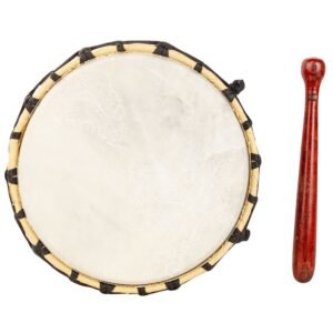 Alternative view of 8.5in CEREMONIAL DRUM WITH DRUMSTICK