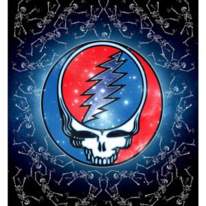Grateful Dead SYF Galaxy Fleece Throw Blanket 50x60