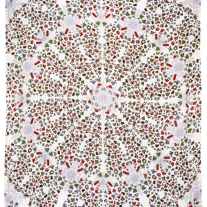 Zest For Life Christmas Mandala Tapestry