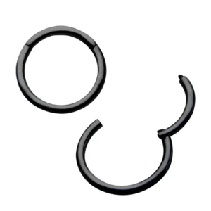 Black PVD Basic Hinged Segment Ring