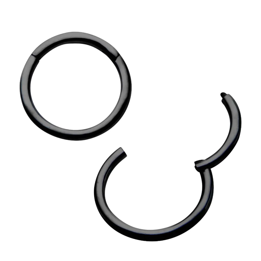 Black PVD Basic Hinged Segment Ring
