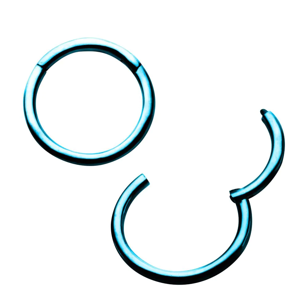 Blue PVD Steel Hinged Segment Rings