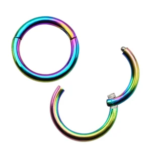 Rainbow PVD Steel Hinged Segment Rings