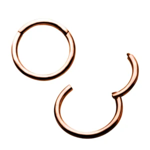 Rose Gold PVD Hinged Segment Rings