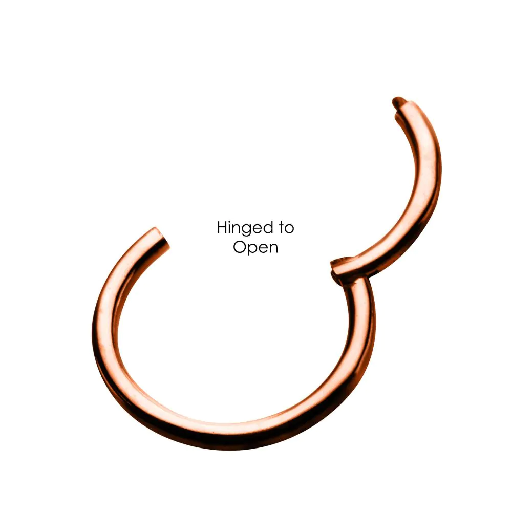Rose Gold PVD Hinged Segment Rings - Image 3