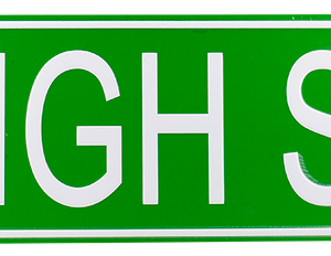 Metal Sign Street Sign - High Street